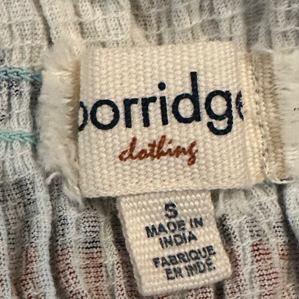 Anthropologie Porridge Smocked Strapless Peplum Tube Top Boho Stripe Size Small - Picture 6 of 7